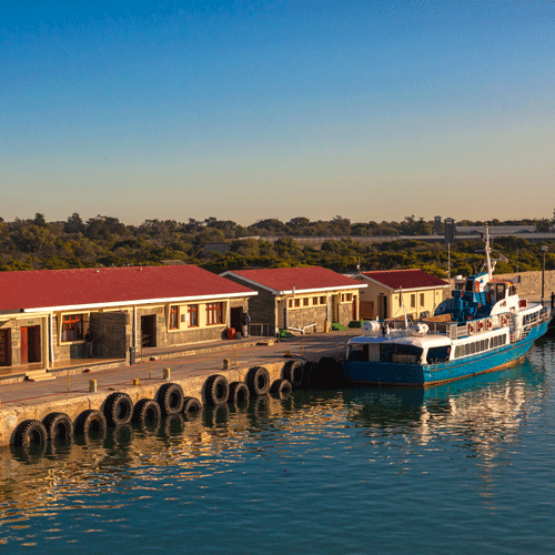 Dock at Robben Island Prison, South Africa