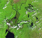 Virunga (congo) seen from space