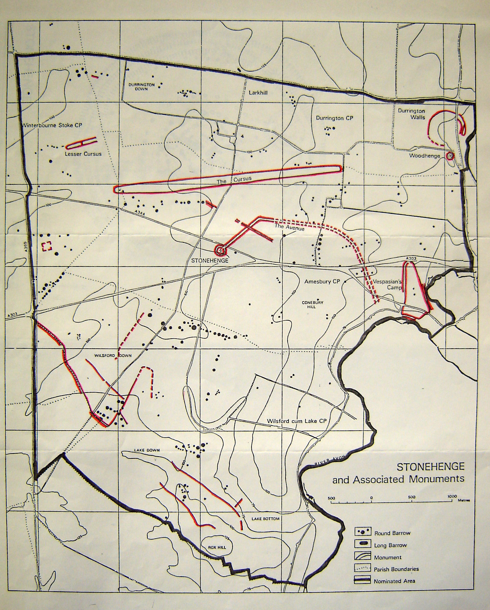 stonehenge location map