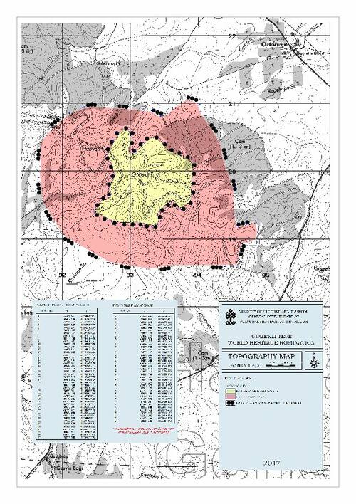 Unesco World Heritage Centre Document Göbekli Tepe Map Of The Inscribed Property 3956