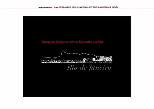 Rio de Janeiro: Carioca Landscapes between the Mountain and the