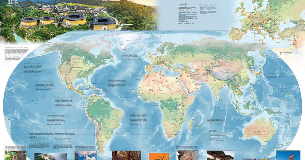 Order The World Heritage Map Unesco World Heritage Centre 5098