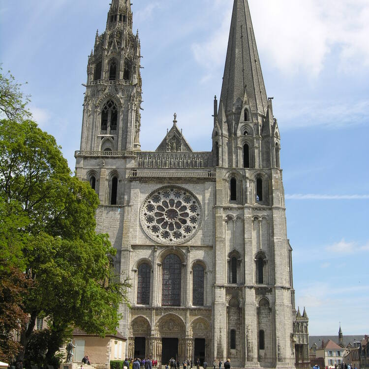 Notre Dame de Chartres ~ Cathedral photo from Chartres Eure-et-Loir, France  - Island Light Photography