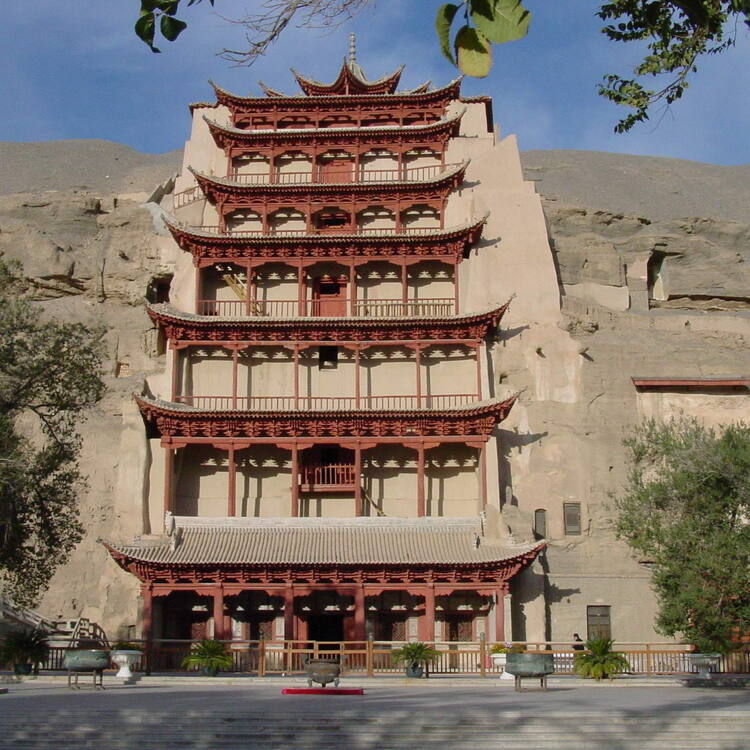 Mountains And Rivers Ancient Architecture Chinese Style Background