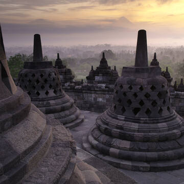 Amazon.com: Borobudur Temple Indonesia Vintage Travel Posters Sunset Wall  Art Picture Print Canvas Art Poster Modern Family Bedroom Decor Posters  16x24inch(40x60cm): Posters & Prints