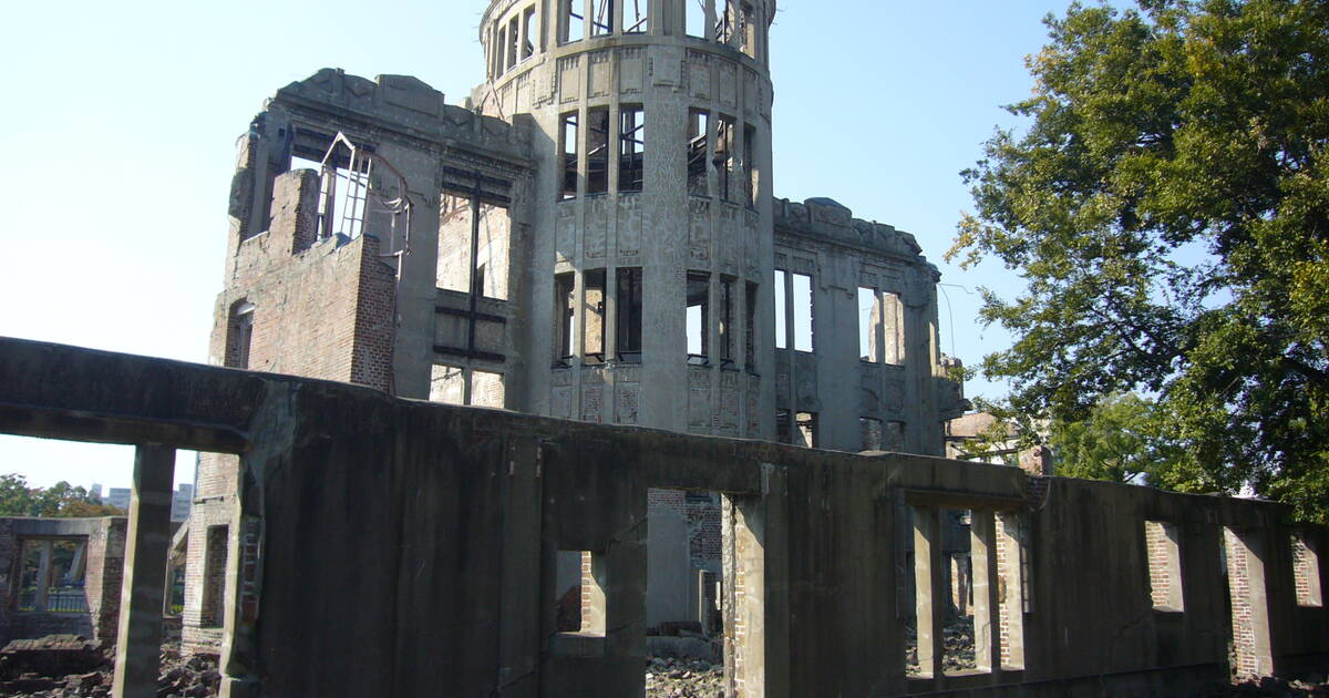 hiroshima after atomic bomb in color