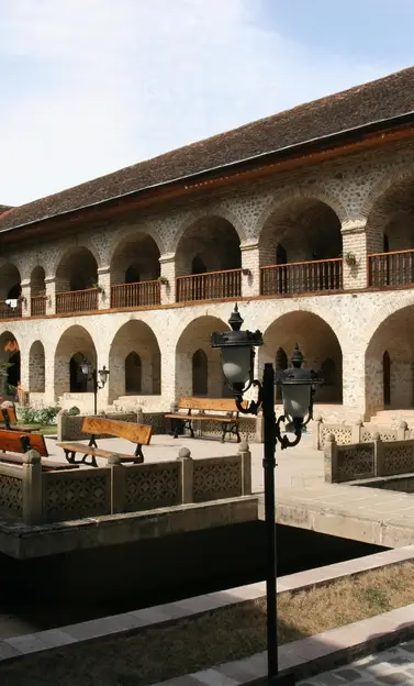 Centre historique de Sheki avec le palais du Khan